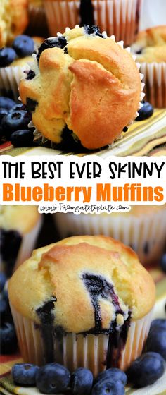 Blueberry Muffins - From Gate To Plate Best Weight Watchers Recipes, Weight Watchers Desserts, Blueberry Muffins, Baking Flour, Sweet Breads, Ww Recipes, Weight Watchers Recipes, Blue Berry Muffins