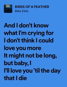 Lyrics That Describe How I Feel, Alt Song Lyrics, Lyrics From Love Songs, Pretty Lyrics Billie Eilish, Birds Of A Feather Billie Eilish Lyrics, Real Song Lyrics, Billie Eilish Songs Spotify, Best Lyrics Quotes Songs, Lyrics That Describe Me