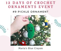 the twelve days of crochet ornaments event