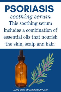 This soothing serum includes a combination of essential oils that nourish the skin, scalp and hair. Cedarwood and Patchouli among other things are anti-inflammatory, antiseptic and antiseborrheic! Learn how to make an essential oil blend to treat psoriasis symptoms. Homemade Products, Using Essential Oils, Scalp Oil, Essential Oil Blend, Natural Remedy, Hair Stuff, Carrier Oils, Hair Oil, Essential Oil Blends