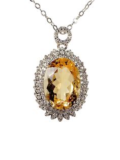 PhoebeArt  Gemstone Grade : AAA , Clear Clean  Gemstone:  Citrine , 100% Natural  , No Dyed Color , Not Synthetic ,  Gams Size: 14mm X10mm Necklace Length: 17.5"--19.5" Gems Cut : Oval Cut Color: Yellow  Material: 18K Gold Plated S 925 sterling Silver  Packaging: Velvet Jewelry Box Exquisite Oval Gemstones With Accents, Elegant Oval Cabochon Gemstones, Elegant Oval Citrine Necklaces, Oval Citrine Gemstones For Formal Events, Oval Citrine Gemstones For Formal Occasions, Large Stone Gemstones For Formal Occasions, Elegant Citrine Jewelry With Halo Setting, Elegant Oval Necklace With Large Stone, Elegant Oval Topaz Necklace