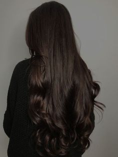 Beautiful Long Hair Aesthetic, Long Dark Brown Hair Aesthetic, Long Dark Hair Aesthetic, Long Healthy Hair Aesthetic, Healthy Brunette Hair, Long Brown Hair Aesthetic, Healthy Hair Aesthetic, Long Dark Brown Hair, Models Outfits