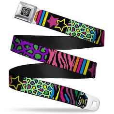 Logo Wings, Colorful Belt, Seatbelt Belt, Button Fashion, Buckles Fashion