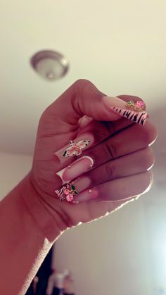 Nail Sets, Punk Nails, Glow Nails, Acrylic Nails Coffin Pink