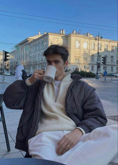 outfit ideas Old Money, A Coffee, A Man, Money, Coffee