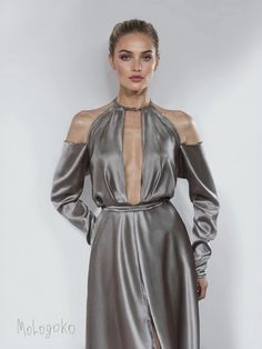 Elsa Gatsby Style Real Silk Gown – Mologoko Couture Luxury Long Sleeve Silk Gown, Luxury Satin Gown, Luxury Fitted Silk Dress, Luxury Fitted Silk Dress For Gala, Luxury Silk Evening Dress, Black Tie Ball, Mermaid Tail Skirt, Gown Mermaid, Date Night Fashion