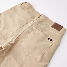 Your favorite pair of jeans just got a lot more comfy Classic High Rise Bottoms With Pockets, Casual Jeans With Patch Pockets For Everyday, Classic High Rise Bottoms With Side Pockets, High Rise Beige Jeans With Pockets, Beige Tapered Leg Jeans With Side Pockets, Classic High Waist Jeans With Pockets, Classic High Rise Beige Jeans, Beige Cotton Jeans With Hip Pockets, Casual Beige Jeans For Everyday