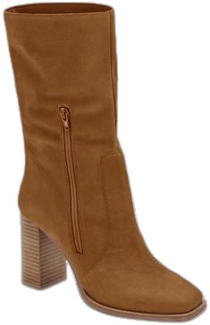 Boots Chunky, Mid Calf Boots, Stacked Heel, Mid Calf, Side Zipper, For Free, Slip On, Collage, Zipper