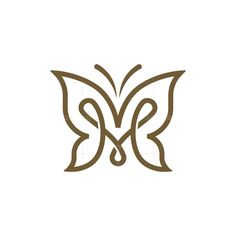 the butterfly logo is shown in brown on a white background, and it appears to be made