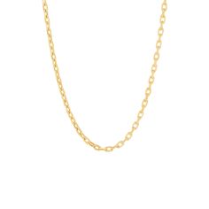 A classic that never goes out of style, this Rolo chain is a must-have accessory for any fine jewelry collection. Carefully crafted in glimmering 14K yellow gold, this 3.1-millimeter chain is perfect worn alone or layered to show off your unique sense of style. | Rolo Chain | 14K Yellow Gold, Necklace | Size 22" | Helzberg Diamonds Classic Oval Necklace With Delicate Chain, Classic Oval Necklaces With Delicate Chain, Classic Necklaces With Delicate Oval Chain, Timeless Yellow Gold Chain Link Necklace, Dainty Oval Link Necklaces For Formal Occasions, Dainty Oval Link Necklace For Formal Occasions, Formal Yellow Gold Diamond Necklace With Chain, Fine Jewelry Diamond Link Necklace With Cable Chain, Fine Jewelry Diamond Necklace With Cable Chain