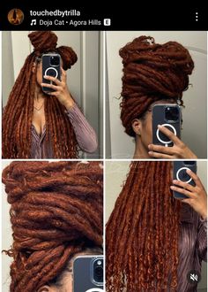 Auburn Color Locs, Amber Locs Black Women, Cooper Locs, Copper Goddess Locs, Ginger Goddess Locs, Copper Locs, Cajun Spice Locs, Red Loc Extensions, Ruby Red Locs