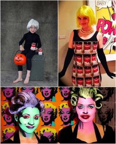 25 Amazing Ideas for Art History Halloween Costumes | Sartle - Rogue Art History Art Theme Halloween Costumes, Pop Art Halloween Costume, Purim Ideas, Halloween Costumes Scarecrow