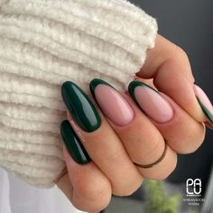 Coffin Green Nails, Pretty Green Nails, Autumn Nails Colors, Cute Green Nails, Short Green Nails, Green Nails Art, Trendy Green Nails, Green Nails Ideas, Green Nail Design