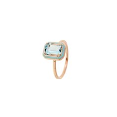 Mina Ring Luxury Turquoise Aquamarine Rings, Luxury Light Blue Aquamarine Rings, Light Blue Ring, Gem Diamonds, Blue Ring, Soft Toothbrush, Aqua Marine, Charm Pendant Necklace, Gold Light