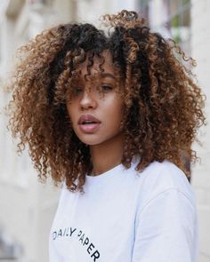 Curly Ombre, Brunette Ombre, Ombré Hair, Natural Hair Inspiration