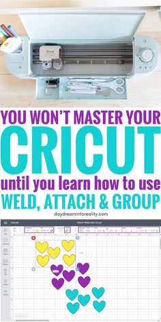 the instructions for how to use cricut with pictures and text overlays