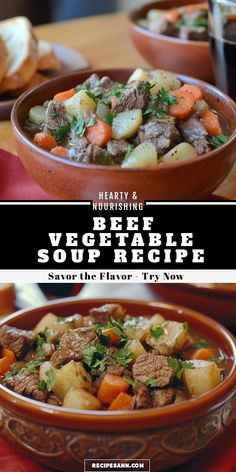 There's nothing quite like a bowl of my beloved Beef Vegetable Soup to bring comfort on a chilly day. Packed with tender chunks of beef and a medley of fresh vegetables, this dish is both hearty and nourishing. Join me as we savor the flavors of this delightful recipe that warms the soul! Vegetable Medley Recipes, Beef Vegetable Soup Recipe, Beef Vegetable Soup, Comforting Meals, Vegetable Soup Recipe, Green Beans And Potatoes, Vegetable Medley, Beef Stew Meat, Vegetable Soup Recipes