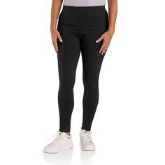 Jessica Veley's Favorites | Carhartt Carhartt Women Leggings, Carhartt Women Sweat Pants, Womens Long Sleeve Carhartt, Carhartt Womens Hoodie, Solid Non-stretch Leggings With Pockets, Carhartt Women, Pocket Leggings, Wide Waistband, Range Of Motion