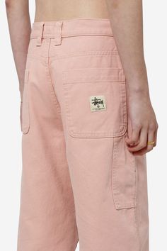 CANVAS WORK Pants in rose-pink cotton, pants loops , closing with zip e buttons, side pockets, back pockets, straight leg Pink Straight Leg Cargo Pants With Pockets, Pink Straight Bottoms With Cargo Pockets, Pink Straight Cargo Pants, Pink Straight Pants With Side Pockets, Pink Cotton Cargo Pants With Cargo Pockets, Pink Cotton Cargo Pants With Side Pockets, Pink Cotton Cargo Pants With Pockets, Pink Straight Leg Cargo Pants With Side Pockets, Pink Trousers With Belt Loops