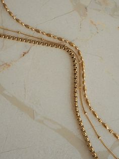 Gold Textured Chain Necklace Length: approx. 16 - 18 inches (adjustable) 18K Gold Plated Stainless Steel Water Resistant Necklace Chain Lengths, Necklace Online, Steel Water, Gold Texture, Ring Necklace, Necklace Lengths, Chain Necklace, 18k Gold, Gold Necklace