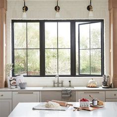 the kitchen is clean and ready to be used for cooking or baking, as well as other things