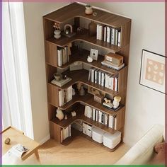 Spice Up Your Party with Super Bowl Betting Games Vertical Bookshelf, Corner Bookshelf, Corner Bookshelves, Corner Storage, Bookshelf Design, Solid Wood Flooring, Room Storage, Corner Shelves, Living Room Storage