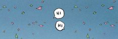 two speech bubbles floating in the air surrounded by butterflies