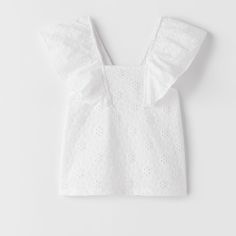 Nwt Zara Girls Embroidered Ruffled Top In Size 11-12 Years (Girls). Eyelet Detailing, Ruffle Sleeves Smoke-Free And Pet-Free Home For Search Purposes Only: Summer Spring Lovey Lace Lacy Embroidery Butterfly Sleeve Vintage Classic Classy Simple Staple Transitional Summery Vibes 11yo 12yo 11 12 Tank Sleeveless Short Sleeve Tee White Ruffled Flutter Sleeve Tops, Cute Cotton Blouse With Flutter Sleeves, Cute White Zara Blouse, White Cotton Eyelet Blouse, White Sleeveless Top With Eyelet Details, White Sleeveless Eyelet Top, Zara White Broderie Anglaise Tops, Zara White Tops With Broderie Anglaise, White Cotton Tops With Ruffle Sleeves