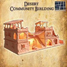 the desert community building is made out of clay