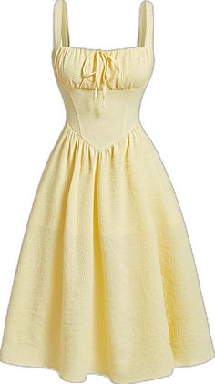 Pastel Yellow Clothes, Yellow Clothes, Dresses Shein, Vestido Plus Size, Mini Robes, Dress Yellow, Cami Dress, Plus Size Dress, Womens Maxi Dresses