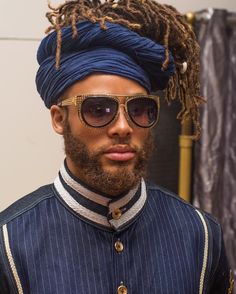 Bandana Hairstyles Men, Bandana With Braids, Mens Head Wrap, Bandana Hairstyle, Blonde Locs, Braids Dreads, Braids Men, Beard Tips