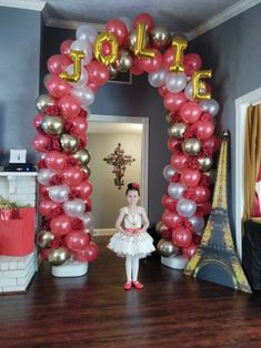 Leap themed balloon arc Leap Ballerina, Fourth Birthday, Balloon Decor