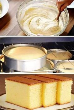 Octavio Rosales Recipes From Scratch, Sponge Cake Recipes, Cake Recipes From Scratch, Food Cakes, Sponge Cake, Food Humor, Food Packaging, Flan, Diy Food