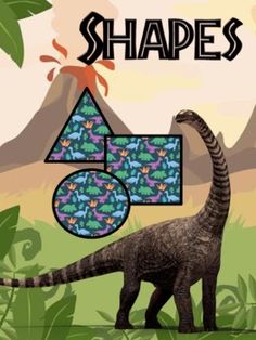 an image of a dinosaur with the number five in front of it