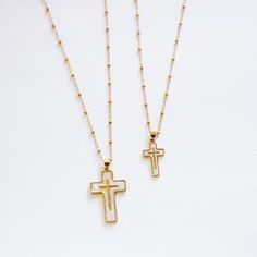 Affordable Gold Spiritual Cross Necklace, Rustic Gold Cross Necklace, Gold Spiritual Jewelry With Cable Chain, Gift Cross Necklace With Cable Chain, Gold Necklaces With Cross Pendant And Cable Chain, Gold Necklace With Cross Pendant And Cable Chain, Gold Jewelry With Cable Chain Cross Pendant, Gold Cross Pendant Cable Chain Jewelry, Gold Cross Pendant Necklace With Cable Chain