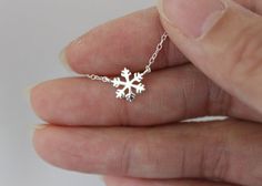 Necklace Snowflake, Snowflake Bracelet, Snowflake Jewelry, Bridesmaid Necklace Gift, Silver Ankle Bracelet, Snowflake Necklace, Christmas Necklace, Casual Jewelry, Silver Snowflakes