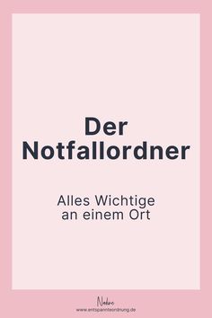 the cover of der notfallordder by ales, which is written in german