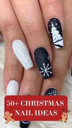 Grey Christmas Nails, Classy Christmas