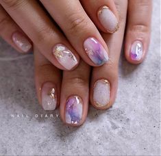 Neutral Nails Short, Nails Short Acrylic, Nail Nail Designs, Acrylic Nails Ideas, Summer Nails Art, Nail Art Inspo, Nails Art Ideas, Art Designs Ideas, Nail Art Glitter