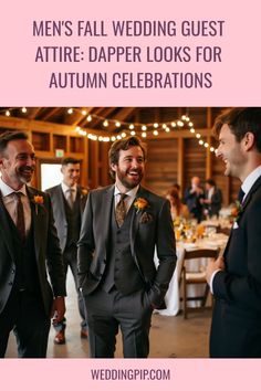 men's fall wedding guest attire dapper looks for autumn celebrations