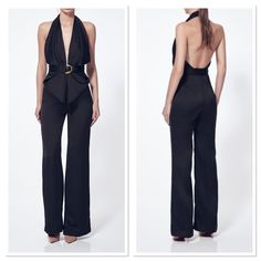 Questions? Leave A Comment Below! Elegant Fitted Pants For Cocktail, Elegant Fitted Cocktail Pants, Elegant Tailored Evening Jumpsuits And Rompers, Chic Fitted Pantsuit For Cocktail Occasions, Chic Fitted Pantsuit For Cocktail Events, Chic Fitted Cocktail Pantsuit, Chic Fitted Pantsuit For Cocktail, Luxury Fitted Jumpsuit For Formal Occasions, Luxury Fitted Jumpsuit For Formal Events