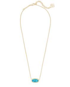 Elisa Gold Pendant Necklace in Amethyst | Kendra Scott Delicate Birthstone Necklace With Adjustable Chain, Delicate Chain Crystal Necklace With Round Pendant For Everyday, Elisa Gold Pendant Necklace, Elisa Pendant Necklace, Metallic Powder, Kendra Scott Necklace, Buy Necklace, Pretty Necklaces, Women's Jewelry And Accessories