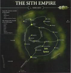 the map for the sith empire