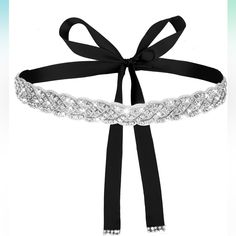 Make Your Wedding Day Extra Special With This Handcrafted Bridal Rhinestone Waist Belt. The Black Polyester Material Is Adorned With Bling That Will Add A Touch Of Glamour To Your Bridal Apparel. The Belt Is Designed To Fit All Sizes And Is Perfect For Any Bride Who Wants To Add A Touch Of Elegance To Her Wedding Outfit. This Wedding Belt Is A Perfect Accessory For Any Bride Who Wants To Make A Statement On Her Special Day. The Belt Is Made Of High-Quality Materials And Is Designed To Last. It I Shiny Wedding Dress, Bridal Accessories Belt, Wedding Dress Belt, Crystal Belt, Glitter Ribbon, Ribbon Belt, Belt For Women, Rhinestone Belt, Wedding Belts