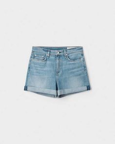 A high-rise, slim-fit short. Crafted from Italian stretch denim in a light indigo wash, it's finished with a zip fly and classic donut shank button. Instant icon. rag & bone Women's Slim Fit Light Indigo Short | Harper, 31 (also in 23,24,25,26,27,28,29,30) Classic Short Length Light Wash Jeans, Classic Denim Blue Jean Shorts For Spring, Classic Medium Wash Jean Shorts For Spring, Classic Light Wash Jean Shorts For Spring, Classic Light Wash Jean Shorts For Summer, Classic Denim Jean Shorts For Spring, Shank Button, Slim Fit Shorts, High Rise Shorts