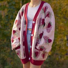 Raspberry Cardigan - Soft & Warm - Mochipan Cozy Clothes, Clothing Reference, Clothes Wishlist, Inclusive Fashion, Dream Friends, Life Nature, Fantasy Closet, Dress Drawing, Whimsical Fashion