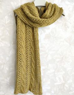 Knitted mustard alpaca scarf. I used soft Italian yarn - mustard baby alpaca is twisted with fantasy yarn with knobles (cotton and polyamide). Scarf is not thick, very very soft, smooth to the touch and warm, it's a perfect accessory for autumn and winter. It also can be a nice gift for any occasion.  Ready to ship.   Measurements: 200 cm / 78.74" - long 33 cm / 13.00" - width Yarn - baby alpaca, merino wool, cotton, polyamide. Made in a smoke free environment. Care instructions: - machine wash Mustard Scarf, Scarf Knitted, Alpaca Scarf, Knit Alpaca, Wool Wrap, Knitted Baby, Baby Yarn, Baby Alpaca, Soapy Water