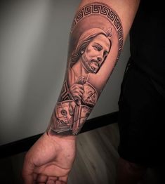 San Judas With Money Tattoo, San Judas Tadeo Tattoo Forearm, San Judas Shoulder Tattoo, San Judas Hand Tattoo, San Judas Tadeo Tattoo Sleeve, San Judas Tadeo Tattoo For Women, Angel Hand Tattoo