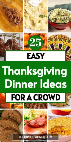 25 easy thanksgiving dinner ideas for a crowd