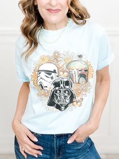 May the fourth be with you! Unisex fit. Fabric content: Graphic Tee: 100% Cotton Blue Graphic Tee With Graphic Print, Pop Culture Screen Print Tops With Relaxed Fit, Blue Cotton Pop Culture T-shirt, Blue Pop Culture T-shirt For Summer, Blue Crew Neck Shirt With Front Print, Blue Graphic Tee With Front Print, Light Blue Graphic Print Crew Neck Top, Light Blue Graphic Tee With Print, Blue Cotton Pop Culture Tops